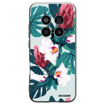 Picasee silikonový černý obal pro Honor Magic8 Pro 5G - Rhododendron