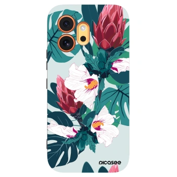 Picasee silikonový černý obal pro Honor 600 - Rhododendron