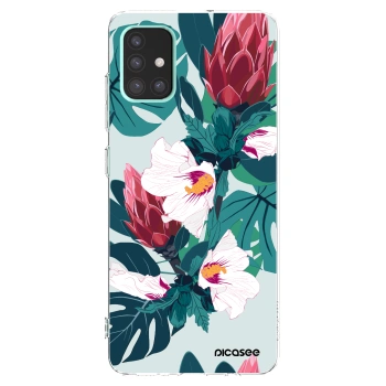 Picasee silikonový průhledný obal pro Samsung Galaxy A51 A515F - Rhododendron