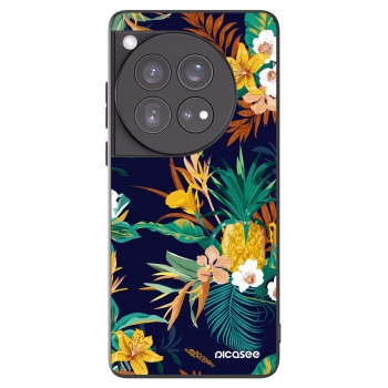 Picasee silikonový černý obal pro OnePlus 12 5G - Pineapple Color