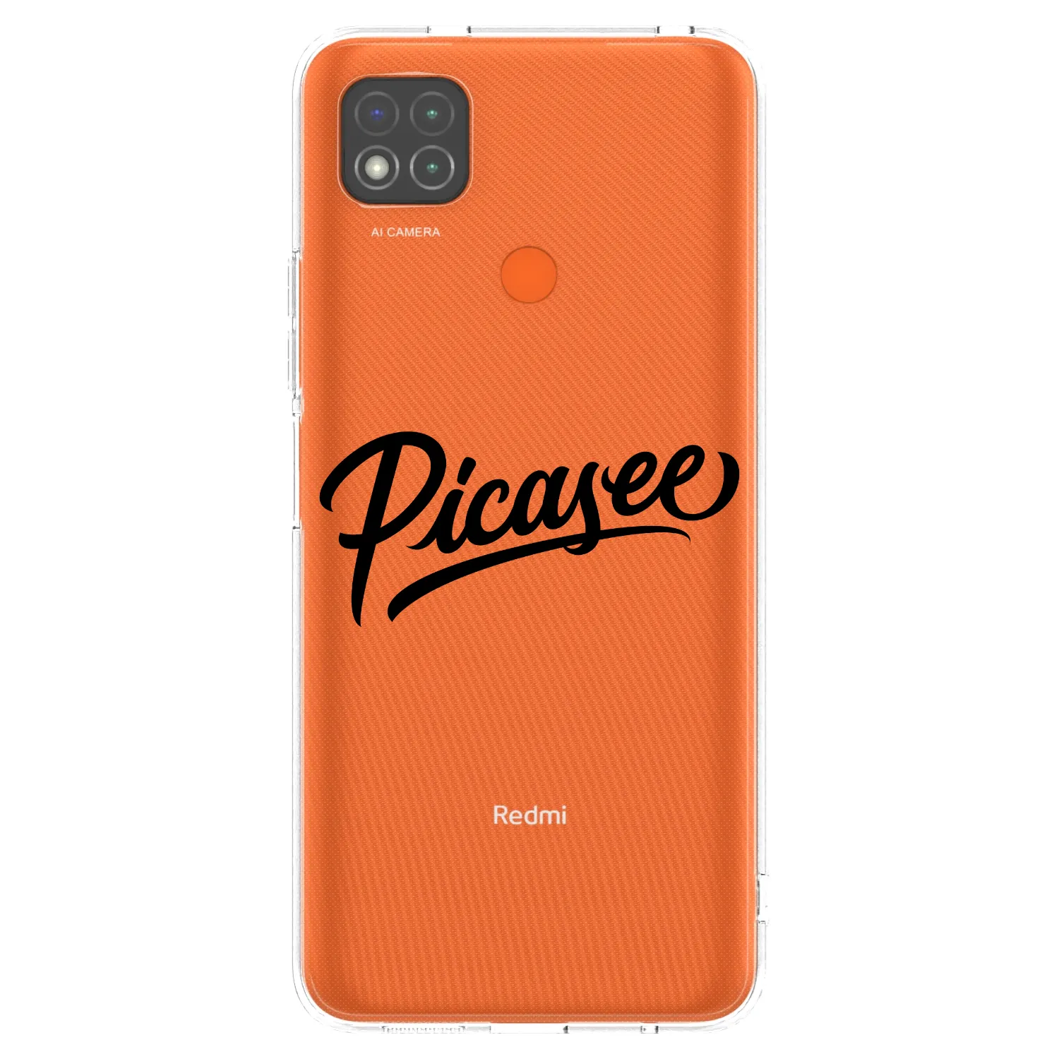 Picasee silikonový průhledný obal pro Xiaomi Redmi 9C - Picasee - old logo - black