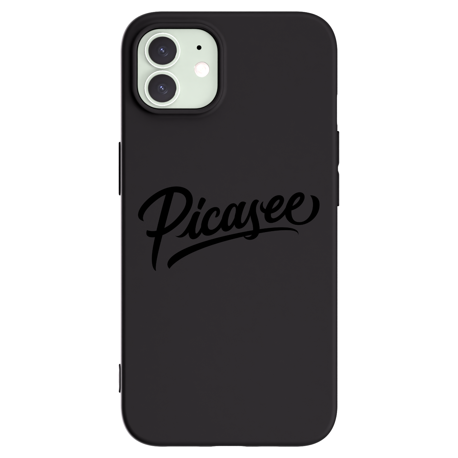 Picasee silikonový černý obal pro Apple iPhone 12 Pro - Picasee - old logo - black