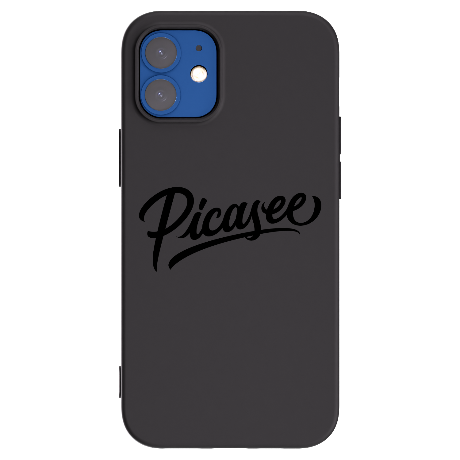Picasee silikonový černý obal pro Apple iPhone 12 mini - Picasee - old logo - black