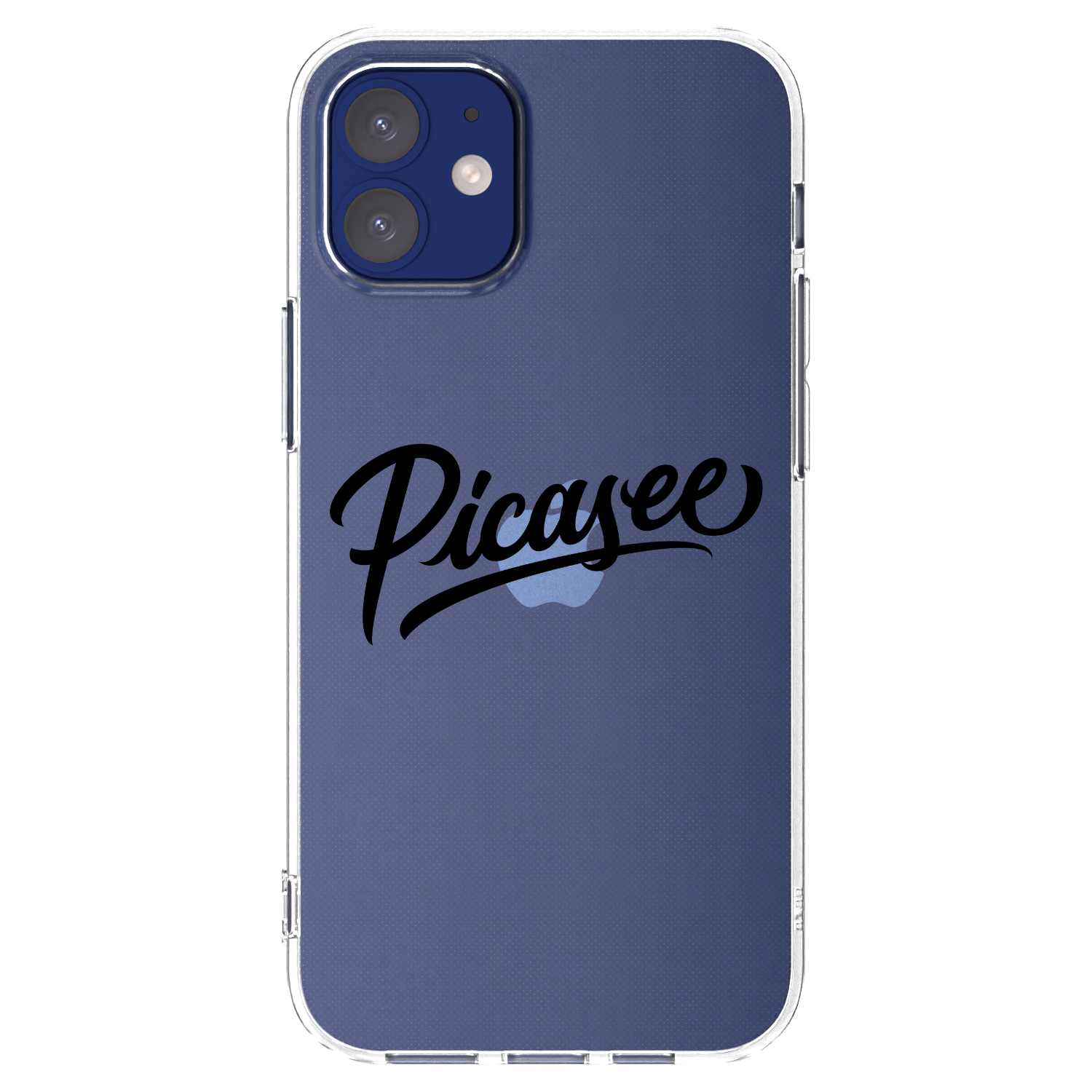 Picasee silikonový průhledný obal pro Apple iPhone 12 mini - Picasee - old logo - black