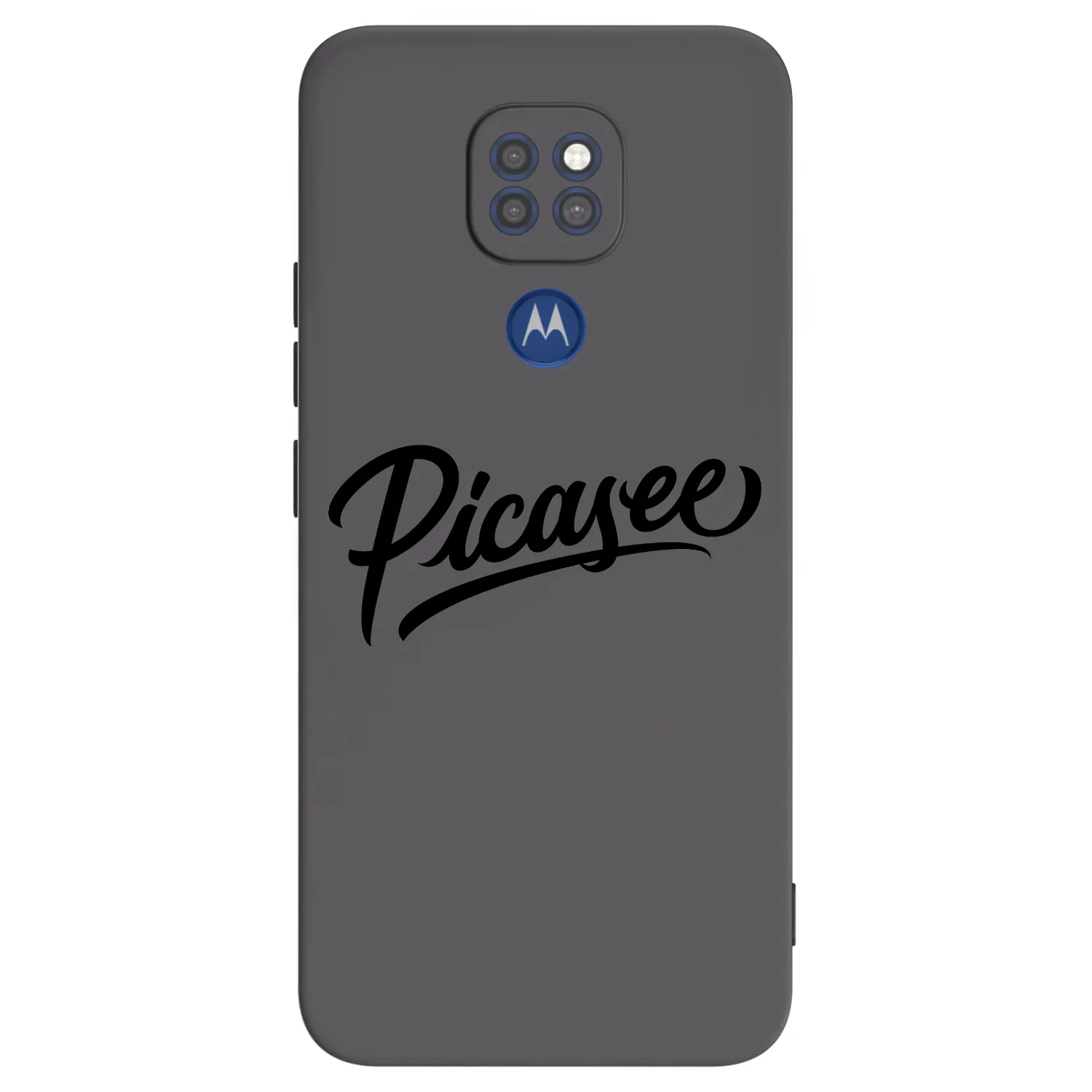 Picasee silikonový černý obal pro Motorola Moto G9 Play - Picasee - old logo - black