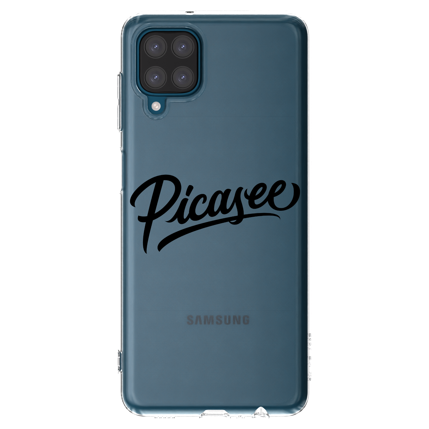 Picasee silikonový průhledný obal pro Samsung Galaxy A12 A125F - Picasee - old logo - black