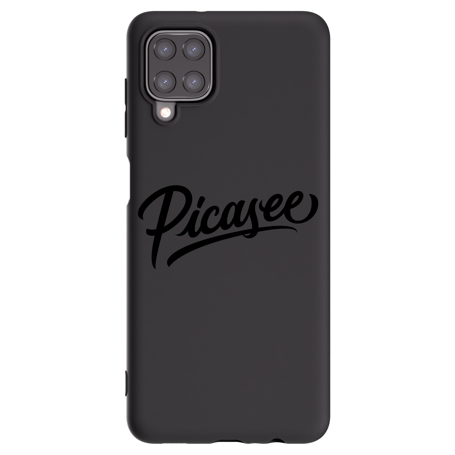 Picasee silikonový černý obal pro Samsung Galaxy A12 A125F - Picasee - old logo - black