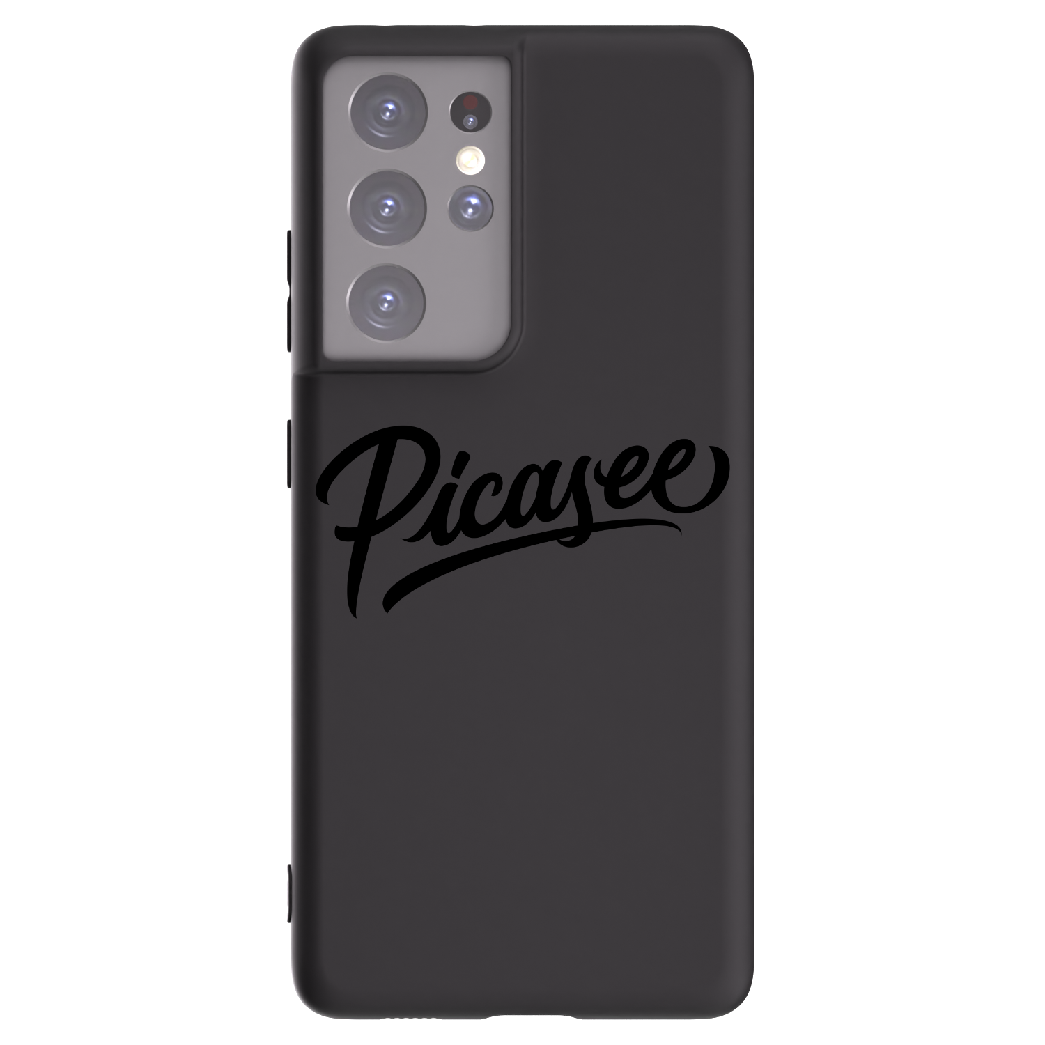 Picasee silikonový černý obal pro Samsung Galaxy S21 Ultra 5G G998B - Picasee - old logo - black