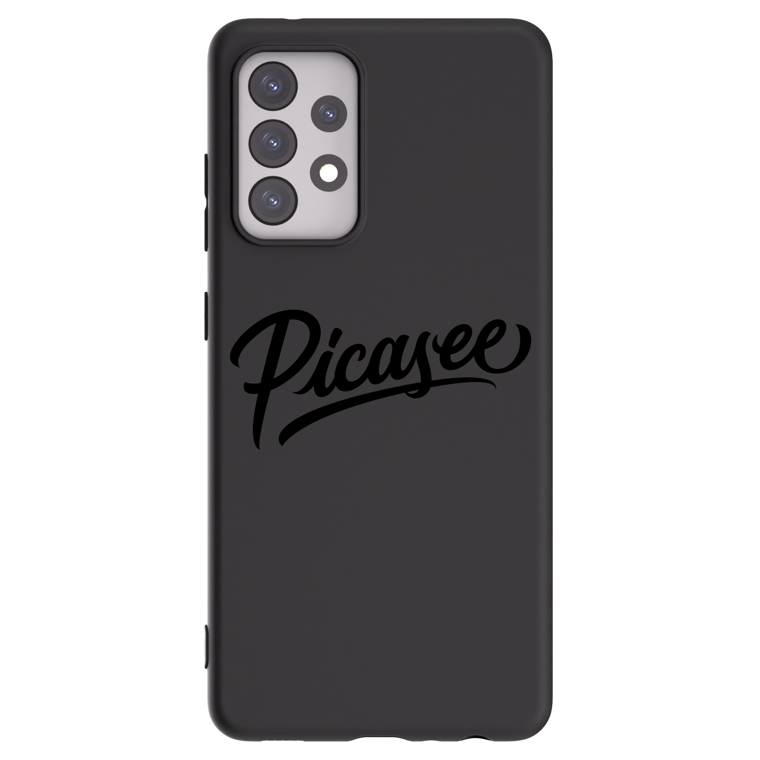 Picasee silikonový černý obal pro Samsung Galaxy A52 5G A525F - Picasee - old logo - black