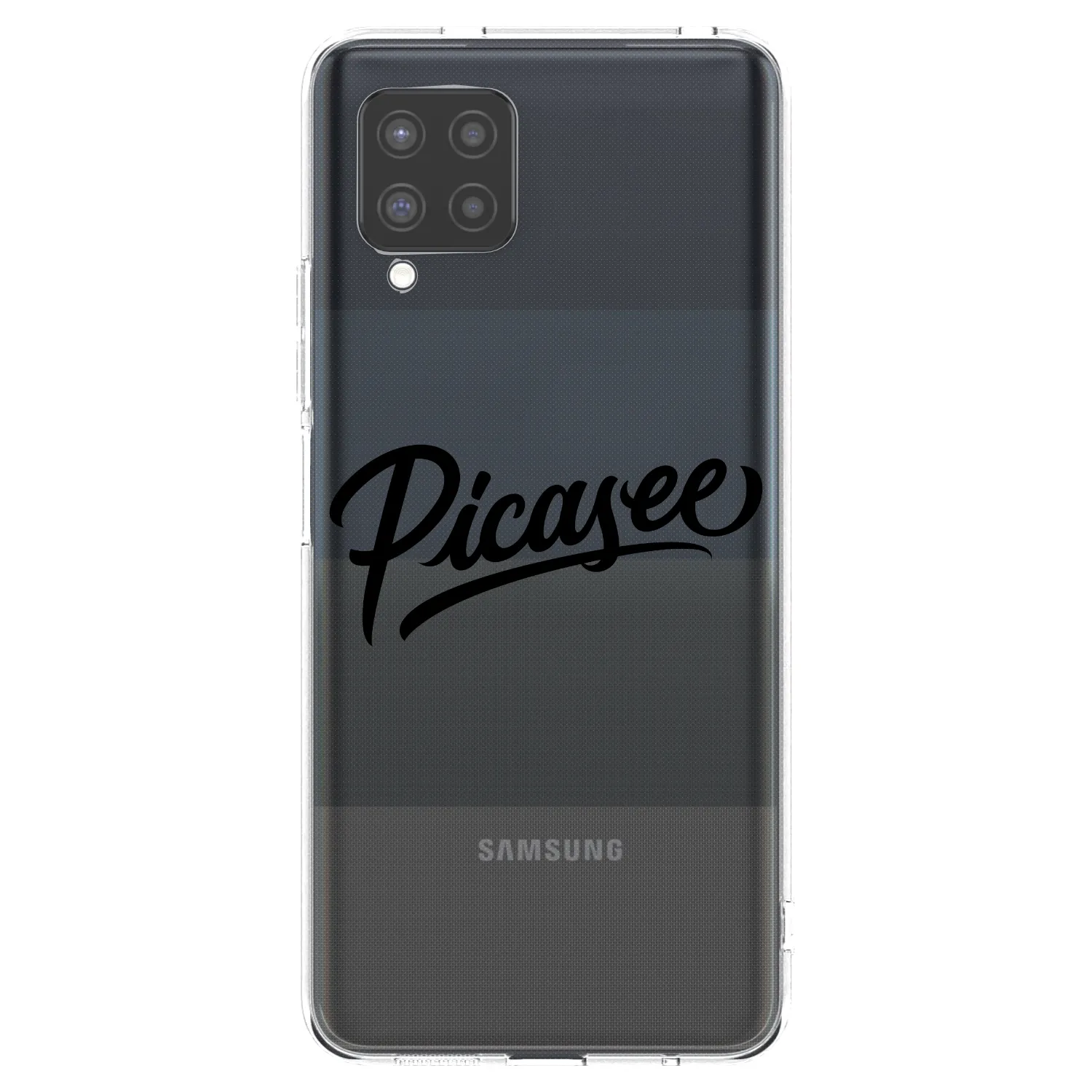 Picasee silikonový průhledný obal pro Samsung Galaxy A42 A426B - Picasee - old logo - black