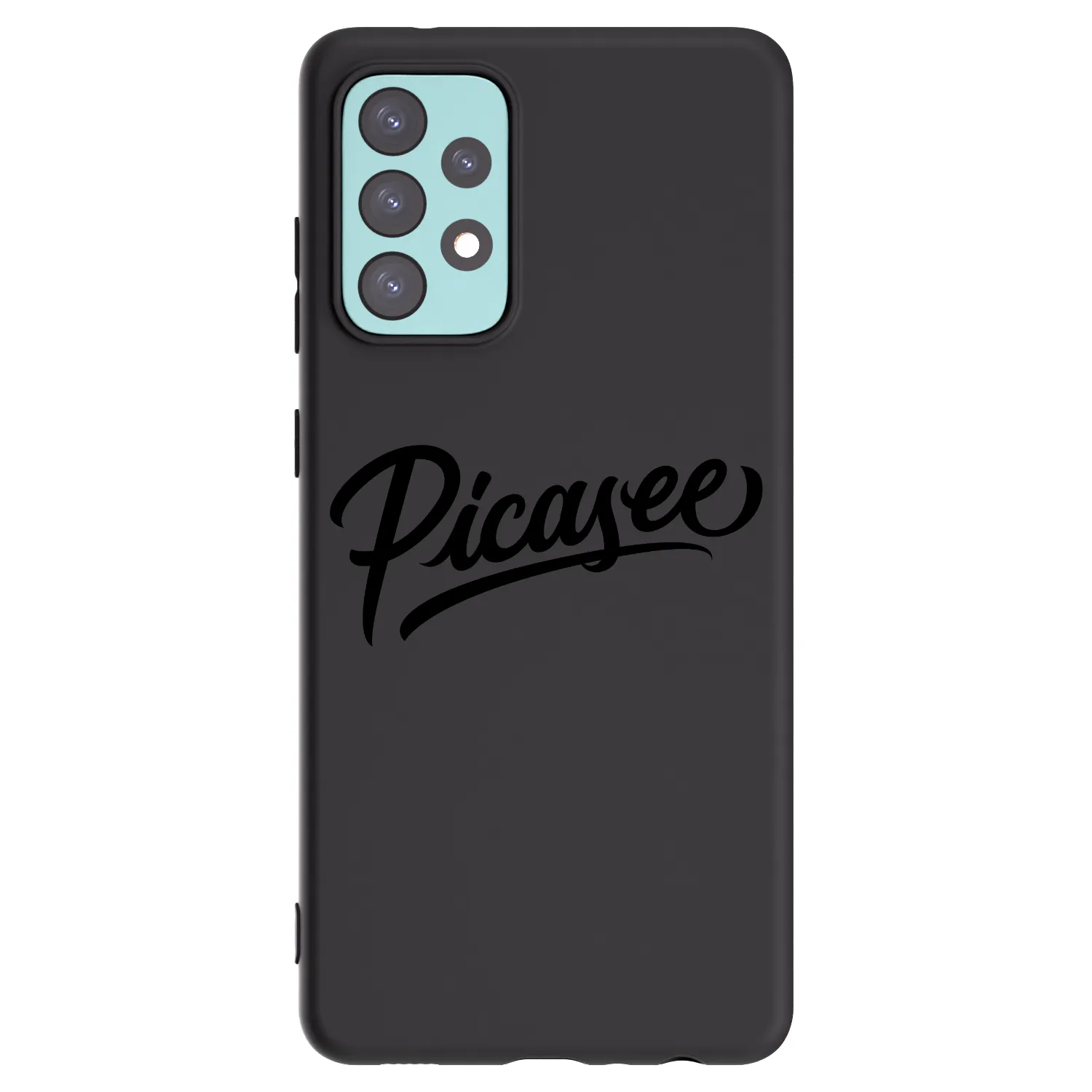 Picasee silikonový černý obal pro Samsung Galaxy A72 A725F - Picasee - old logo - black