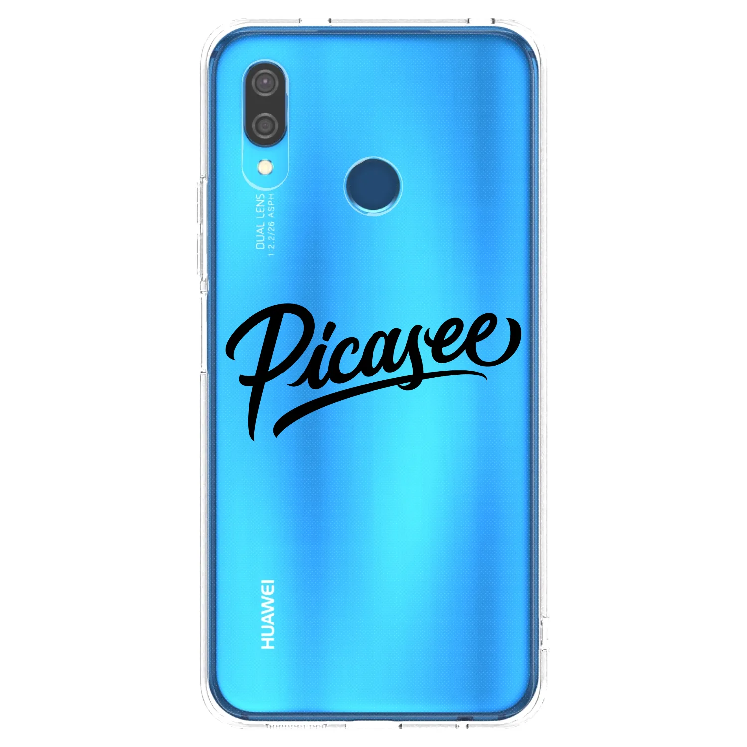 Picasee silikonový průhledný obal pro Huawei P20 Lite - Picasee - old logo - black