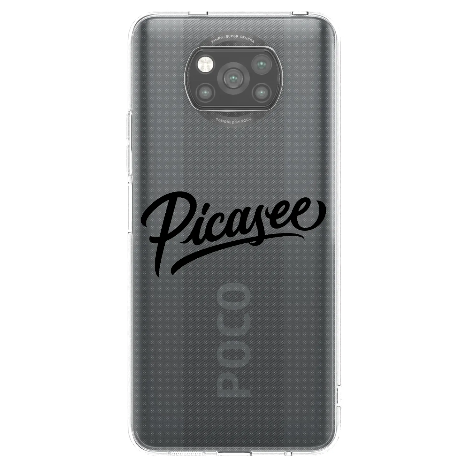 Picasee silikonový černý obal pro Xiaomi Poco X3 Pro - Picasee - old logo - black
