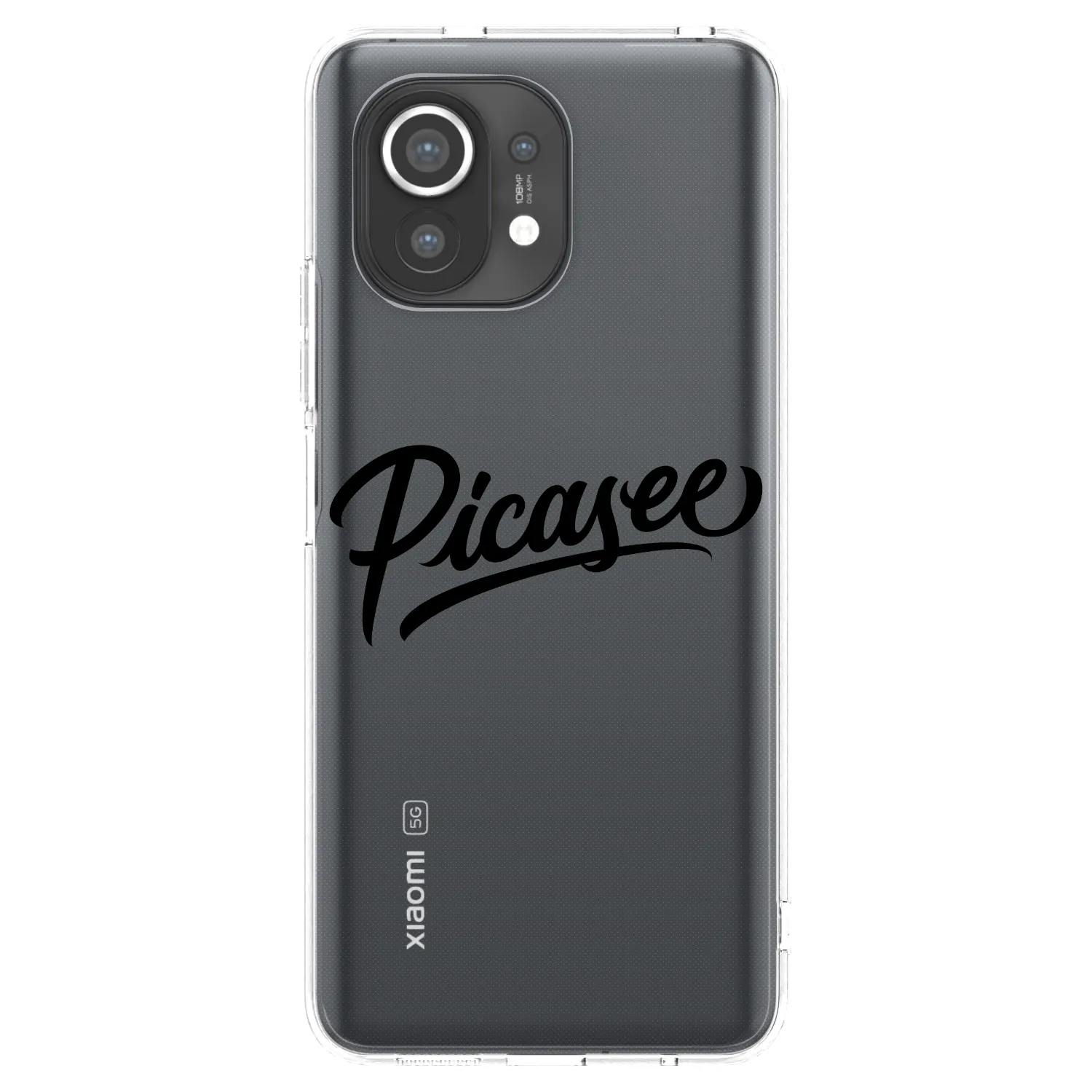 Picasee silikonový průhledný obal pro Xiaomi Mi 11 - Picasee - old logo - black