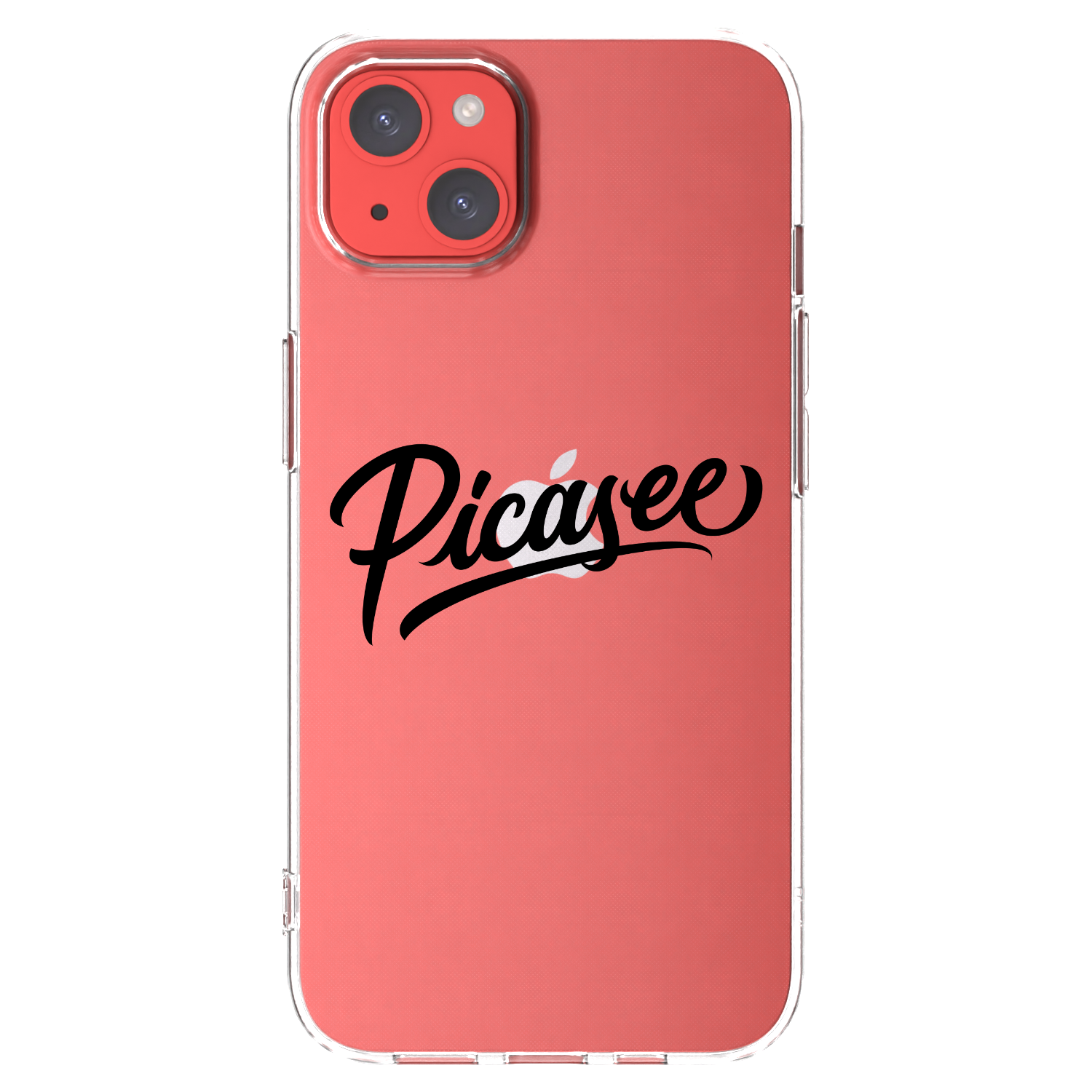Picasee silikonový průhledný obal pro Apple iPhone 13 - Picasee - old logo - black