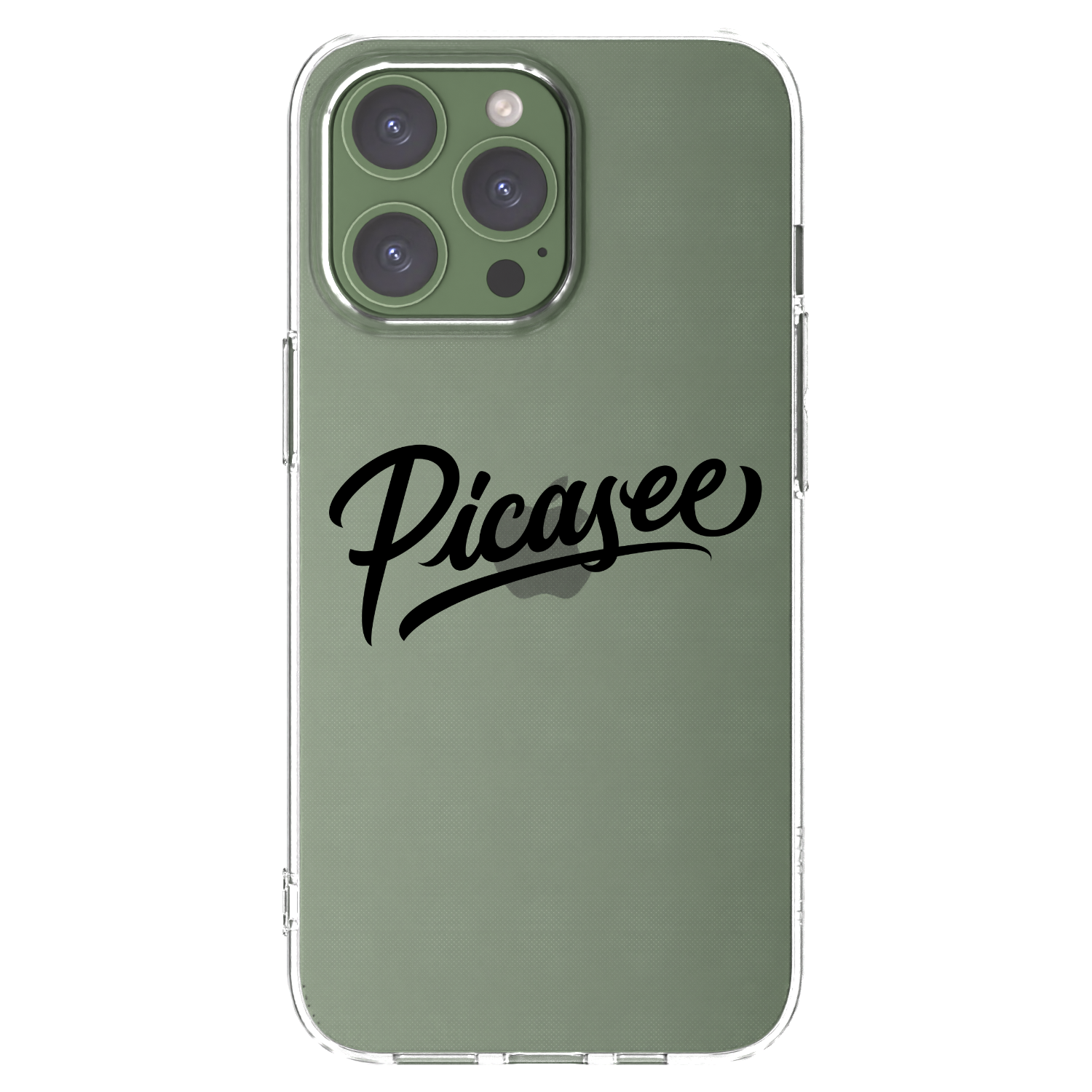 Picasee silikonový průhledný obal pro Apple iPhone 13 Pro - Picasee - old logo - black
