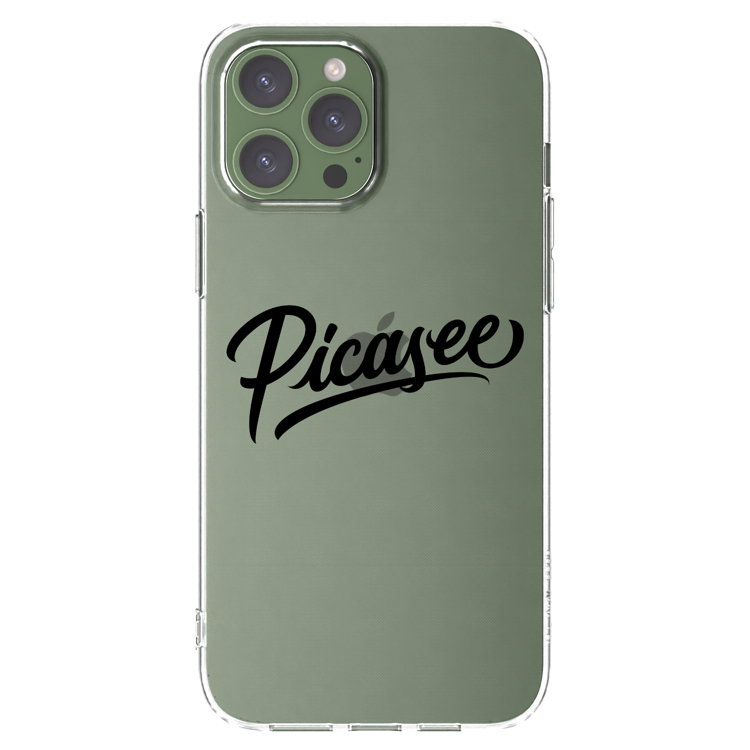 Picasee silikonový průhledný obal pro Apple iPhone 13 Pro Max - Picasee - old logo - black