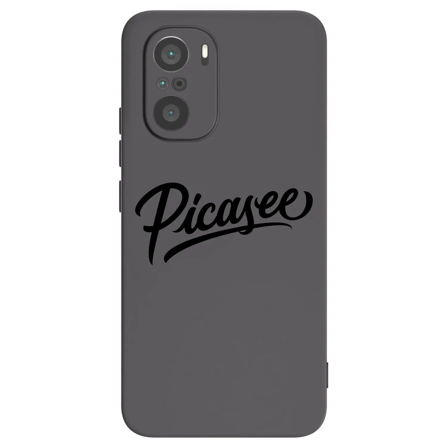 Picasee silikonový černý obal pro Xiaomi Poco F3 - Picasee - old logo - black