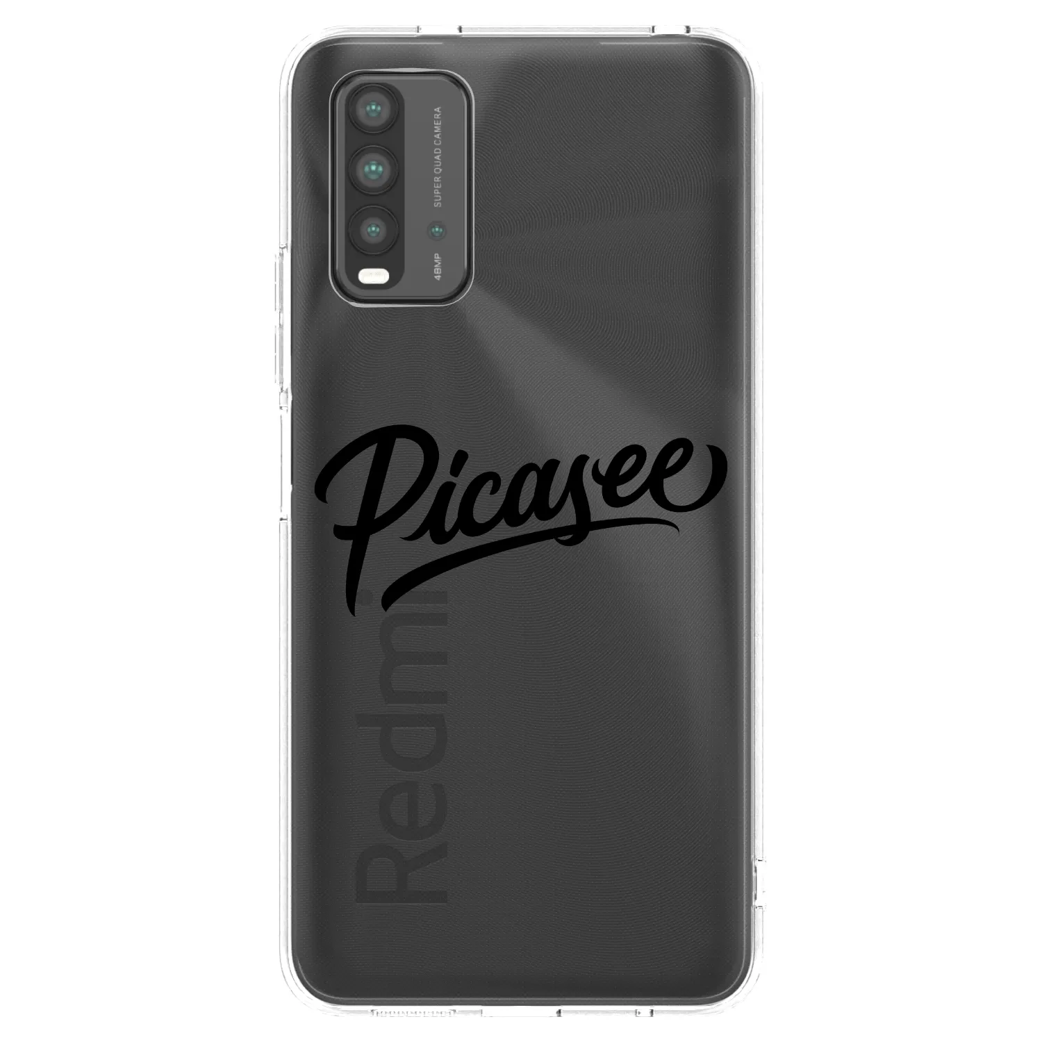 Picasee silikonový černý obal pro Xiaomi Redmi 9T - Picasee - old logo - black