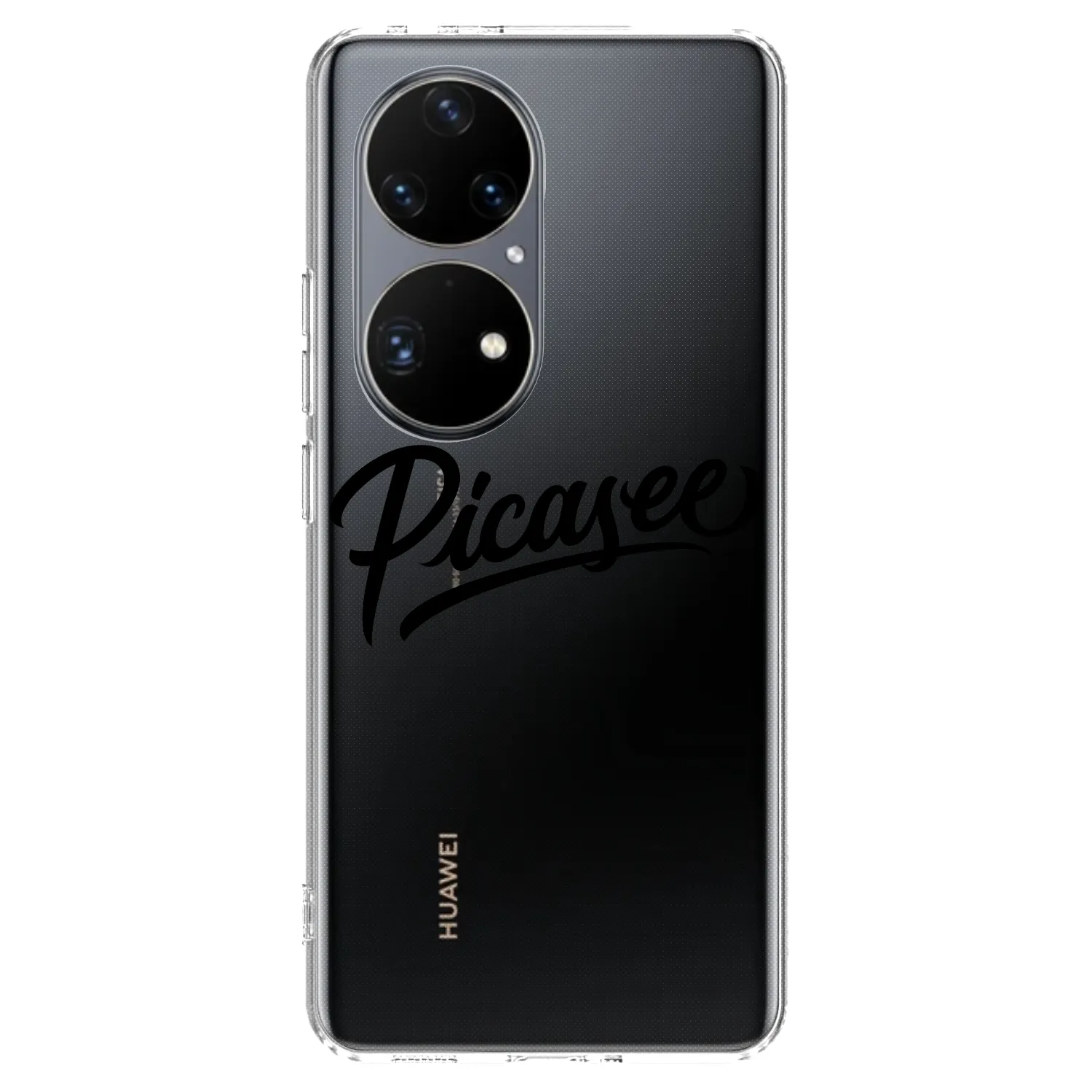 Picasee silikonový průhledný obal pro Huawei P50 - Picasee - old logo - black
