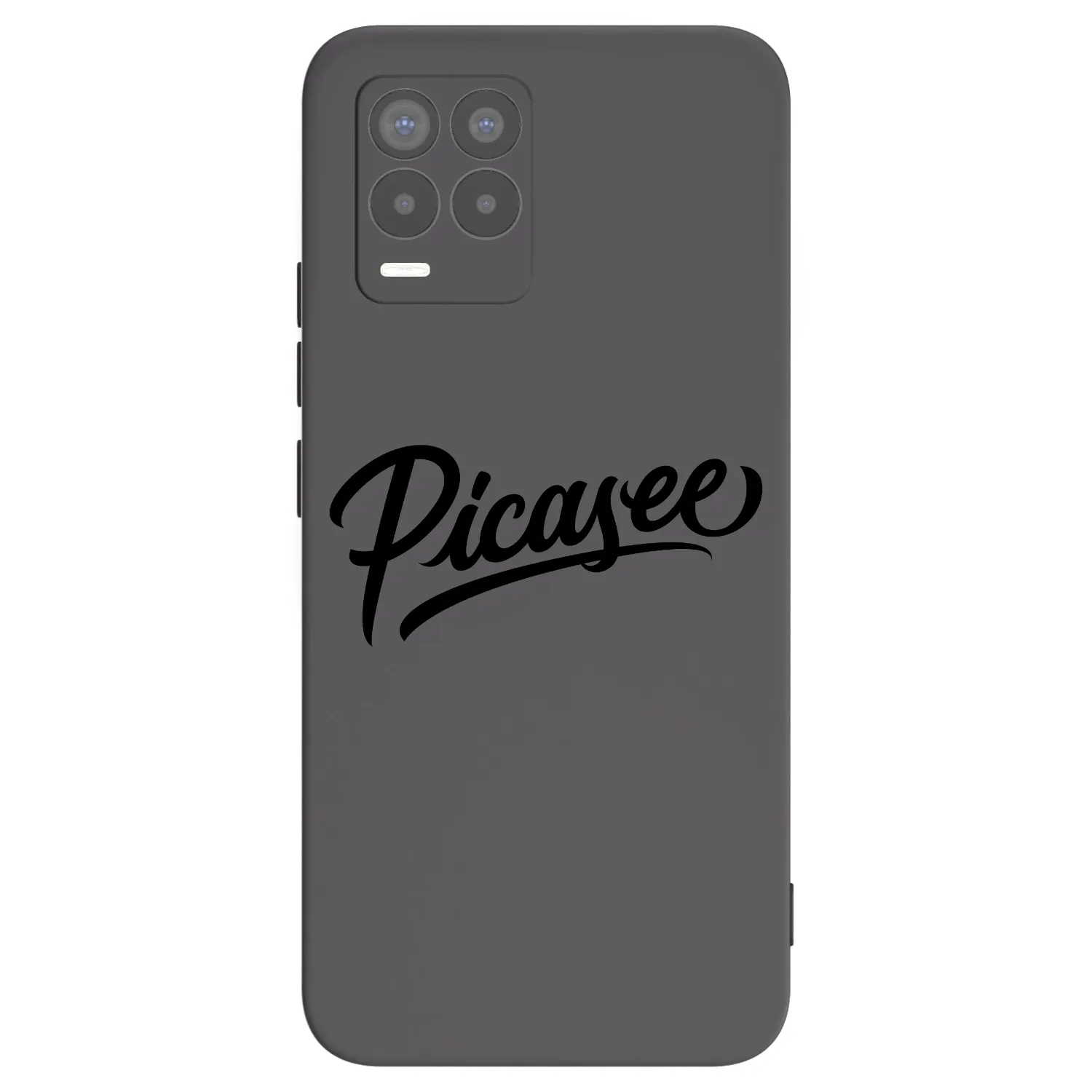 Picasee silikonový černý obal pro Realme 8 4G - Picasee - old logo - black