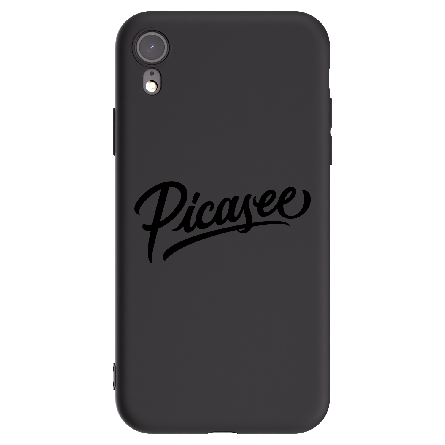 Picasee silikonový černý obal pro Apple iPhone XR - Picasee - old logo - black