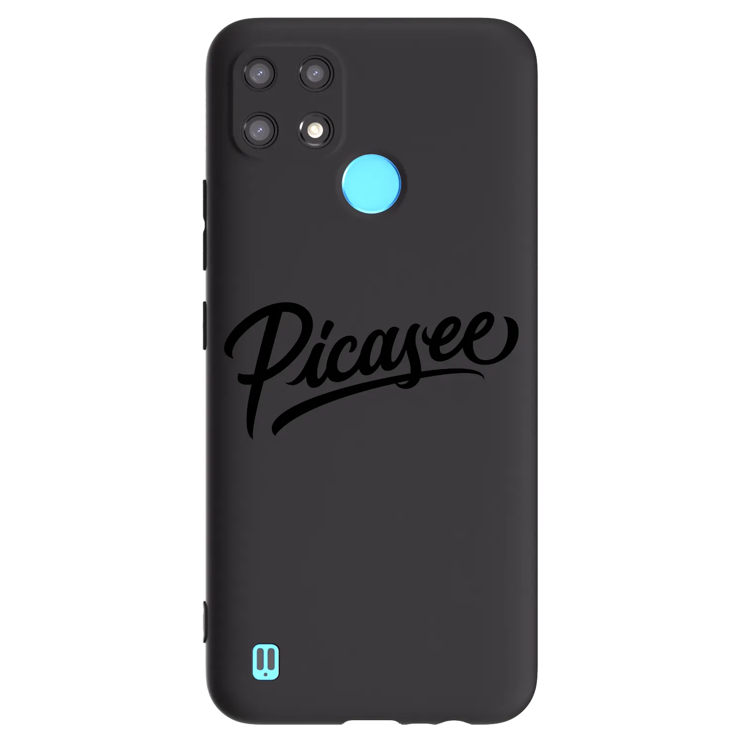 Picasee silikonový černý obal pro Realme C21 - Picasee - old logo - black