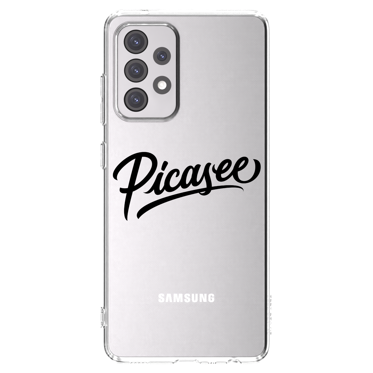 Picasee silikonový průhledný obal pro Samsung Galaxy A52s 5G A528B - Picasee - old logo - black