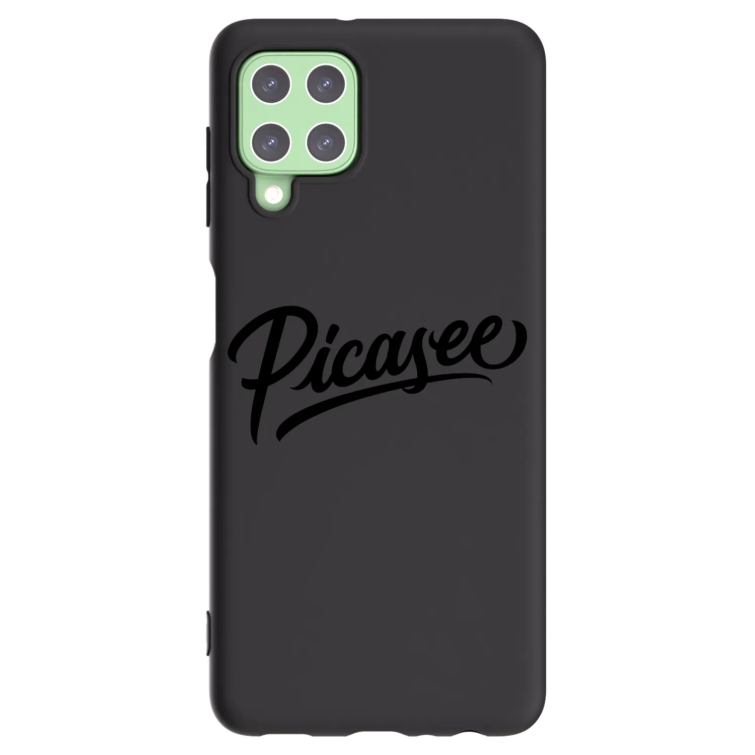 Picasee silikonový černý obal pro Samsung Galaxy A22 A225F 4G - Picasee - old logo - black