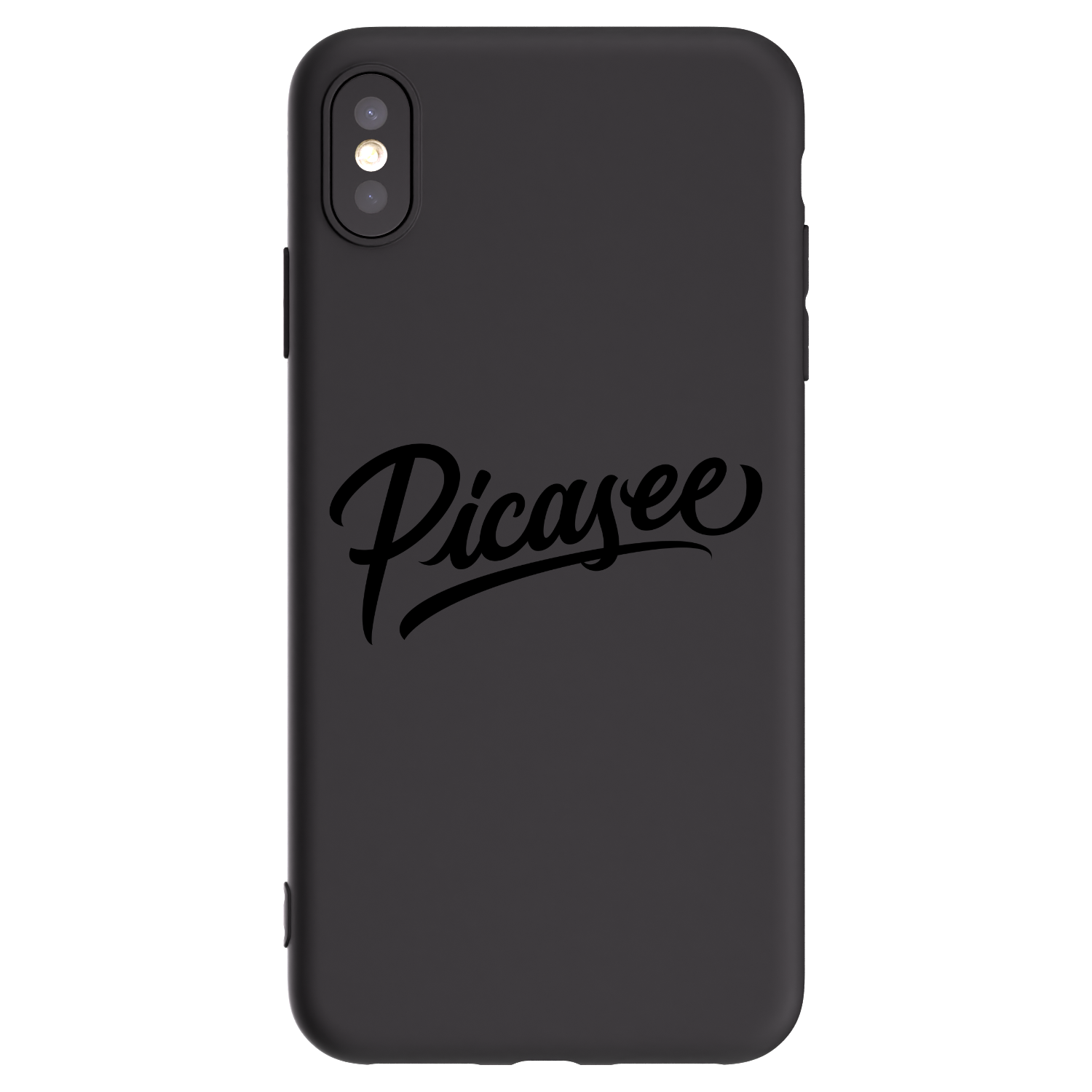 Picasee silikonový černý obal pro Apple iPhone XS Max - Picasee - old logo - black