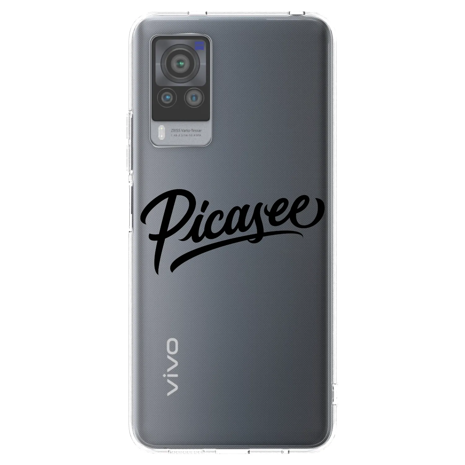 Picasee silikonový průhledný obal pro Vivo X60 Pro 5G - Picasee - old logo - black