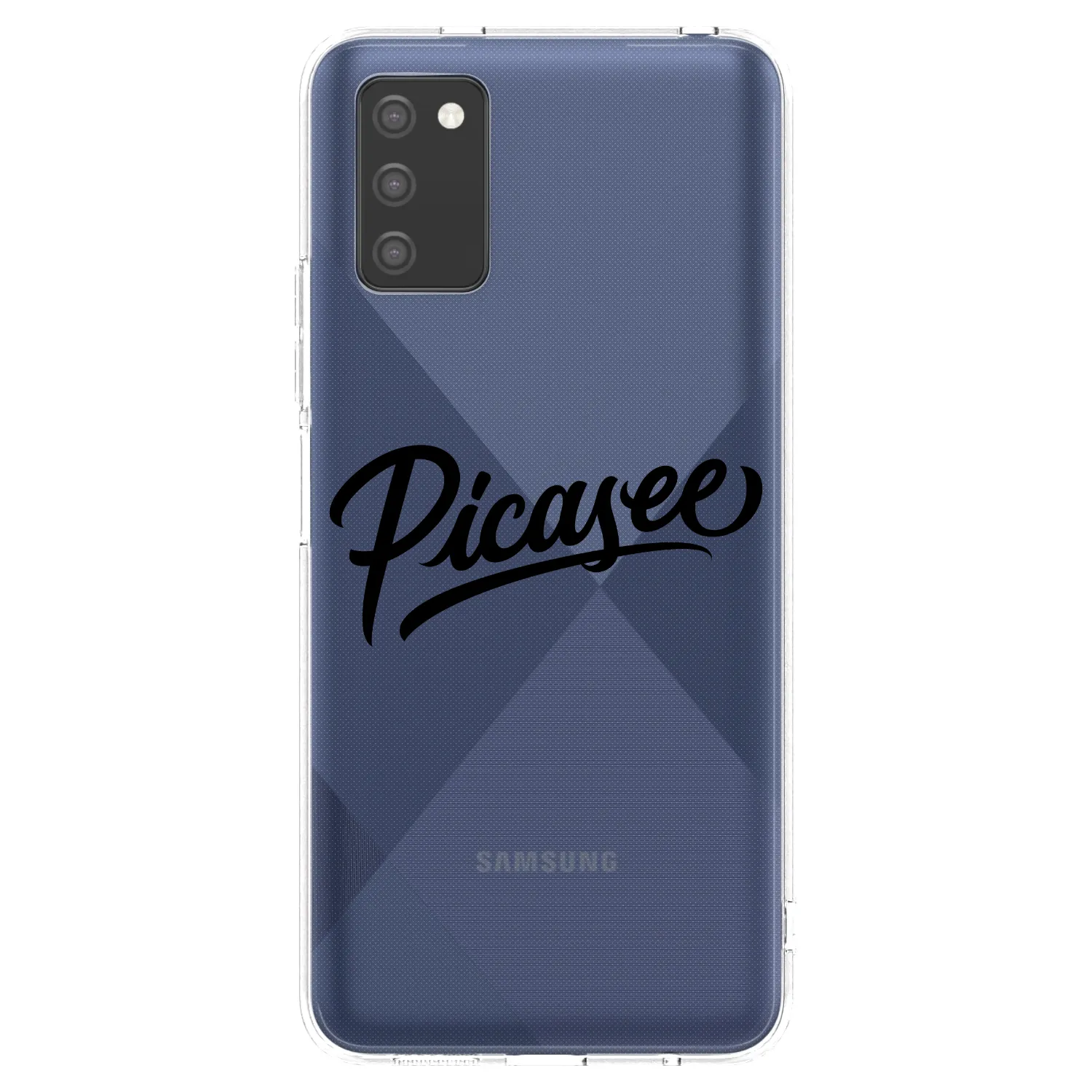 Picasee silikonový průhledný obal pro Samsung Galaxy A03s A037G - Picasee - old logo - black
