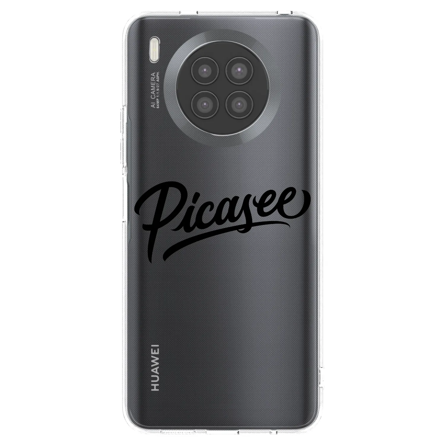 Picasee silikonový průhledný obal pro Huawei Nova 8i - Picasee - old logo - black