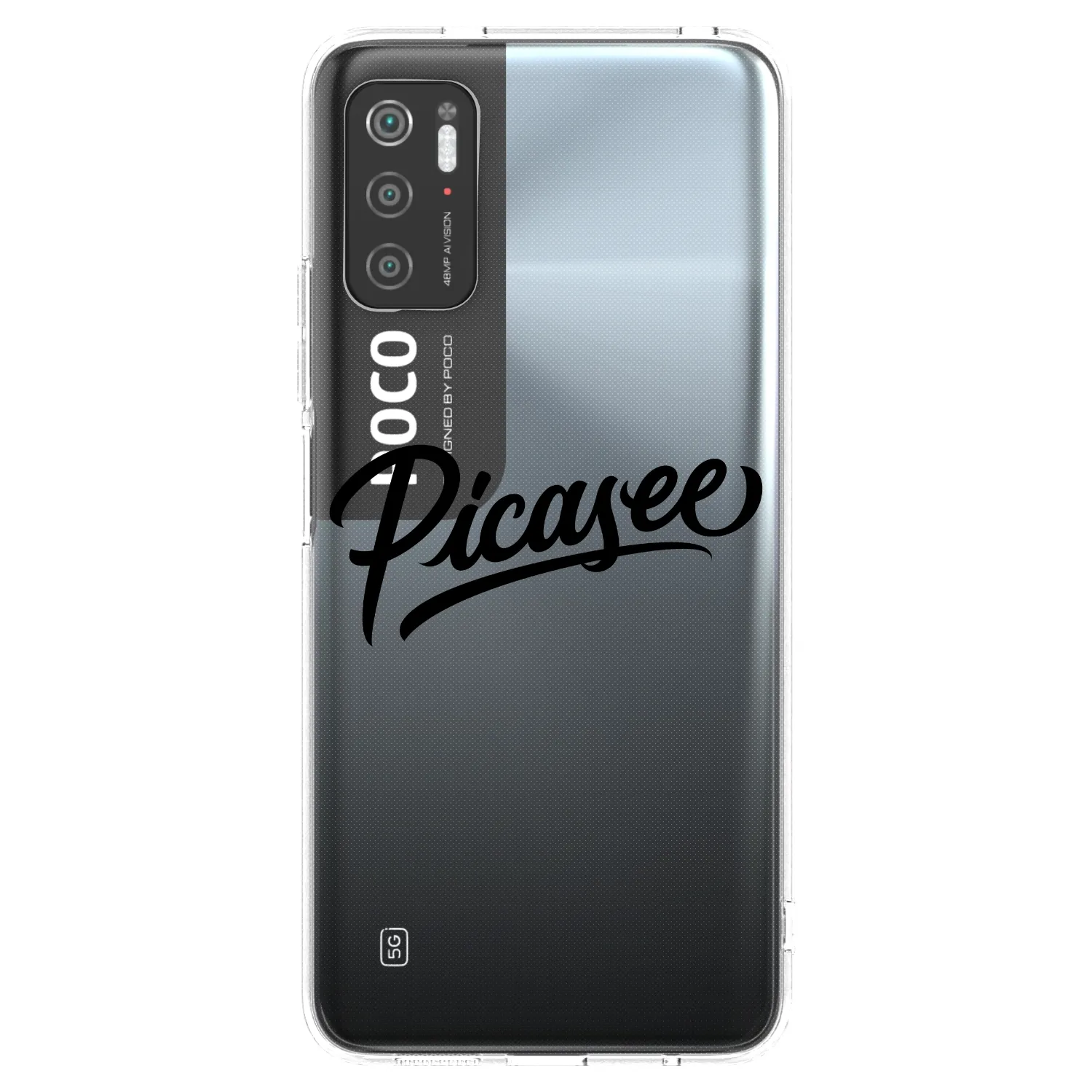 Picasee silikonový průhledný obal pro Xiaomi Poco M3 Pro 5G - Picasee - old logo - black