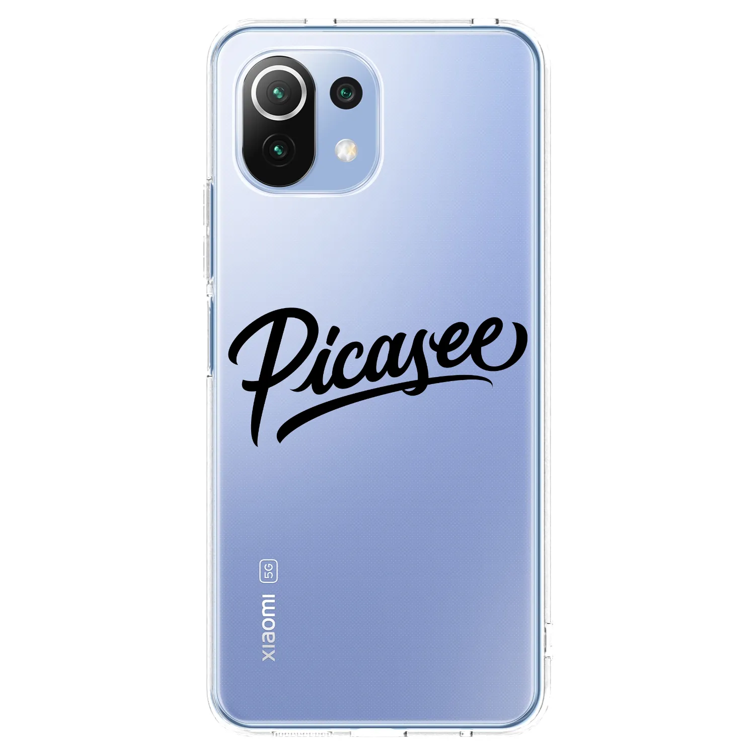 Picasee silikonový průhledný obal pro Xiaomi 11 Lite 5G NE - Picasee - old logo - black