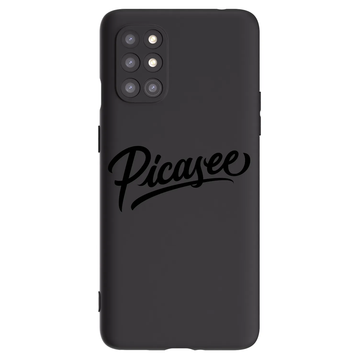 Picasee silikonový černý obal pro OnePlus 8T - Picasee - old logo - black