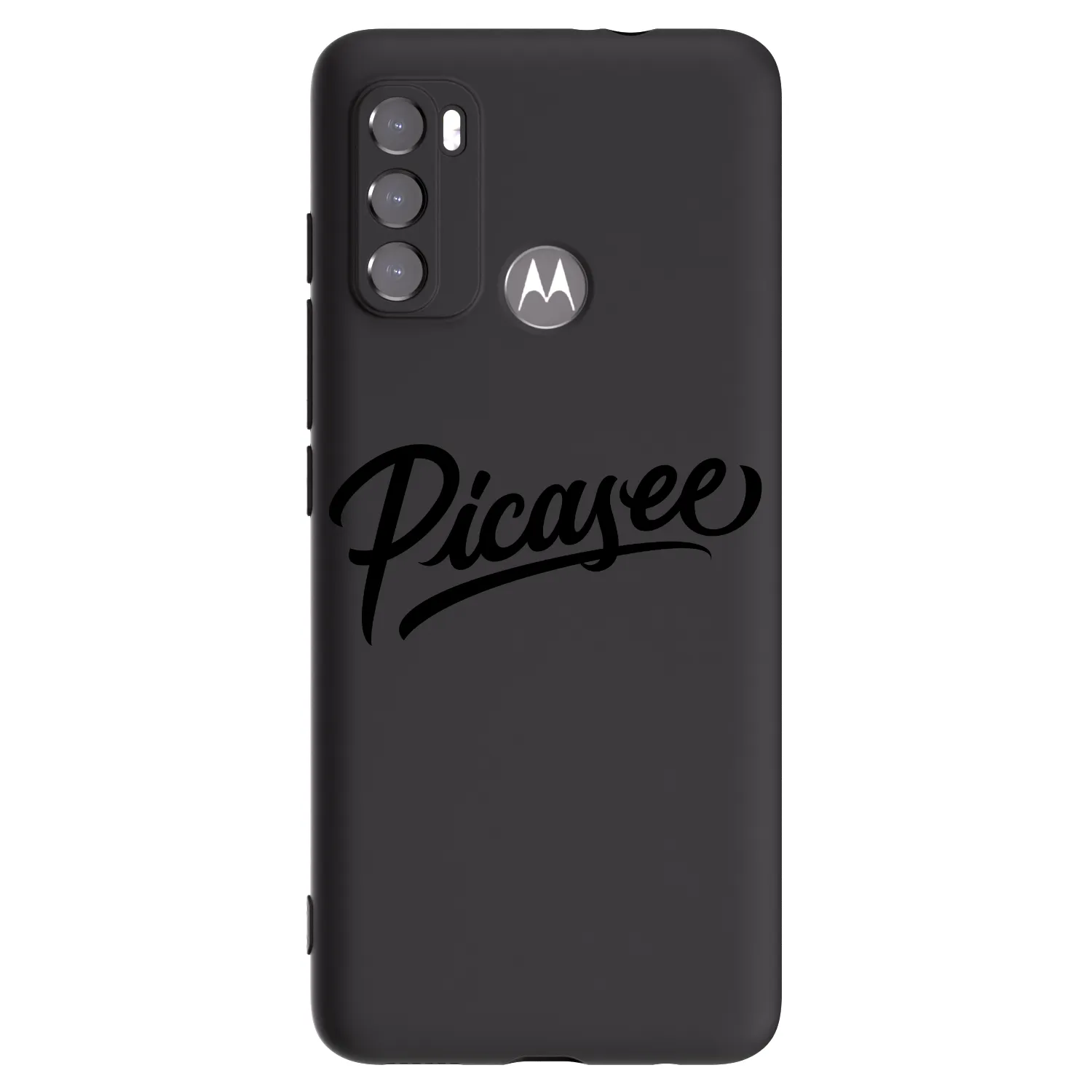 Picasee silikonový černý obal pro Motorola Moto G60 - Picasee - old logo - black