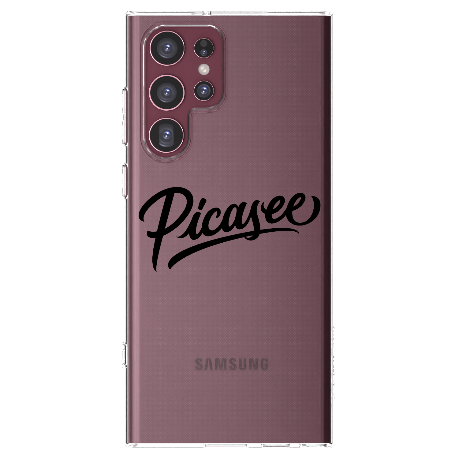 Picasee silikonový průhledný obal pro Samsung Galaxy S22 Ultra 5G - Picasee - old logo - black