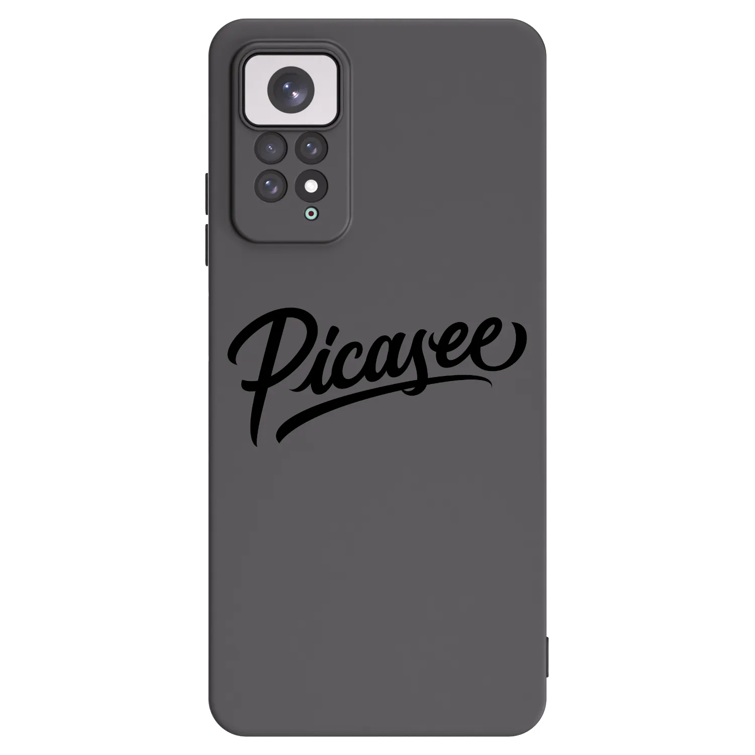 Picasee silikonový černý obal pro Xiaomi Redmi Note 11 - Picasee - old logo - black