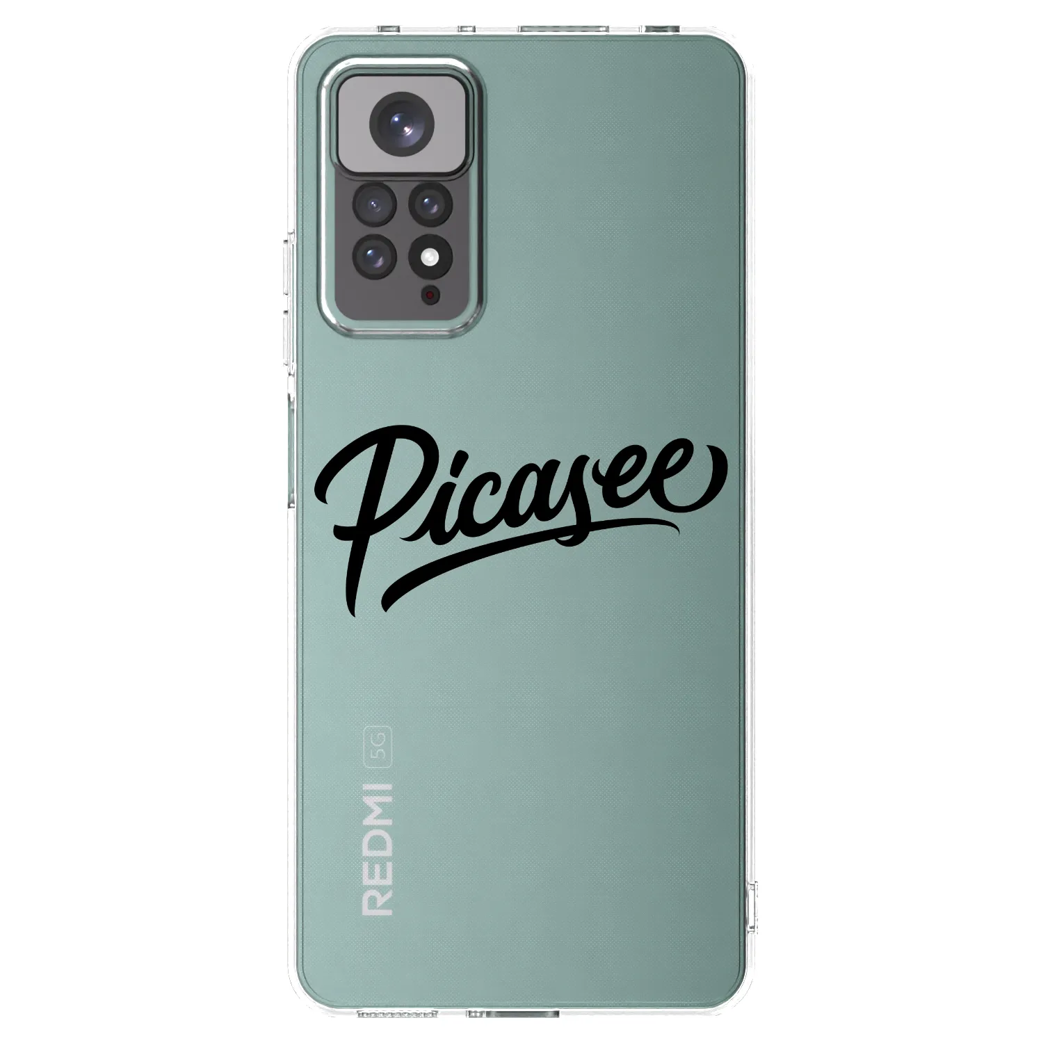 Picasee silikonový průhledný obal pro Xiaomi Redmi Note 11S 4G - Picasee - old logo - black