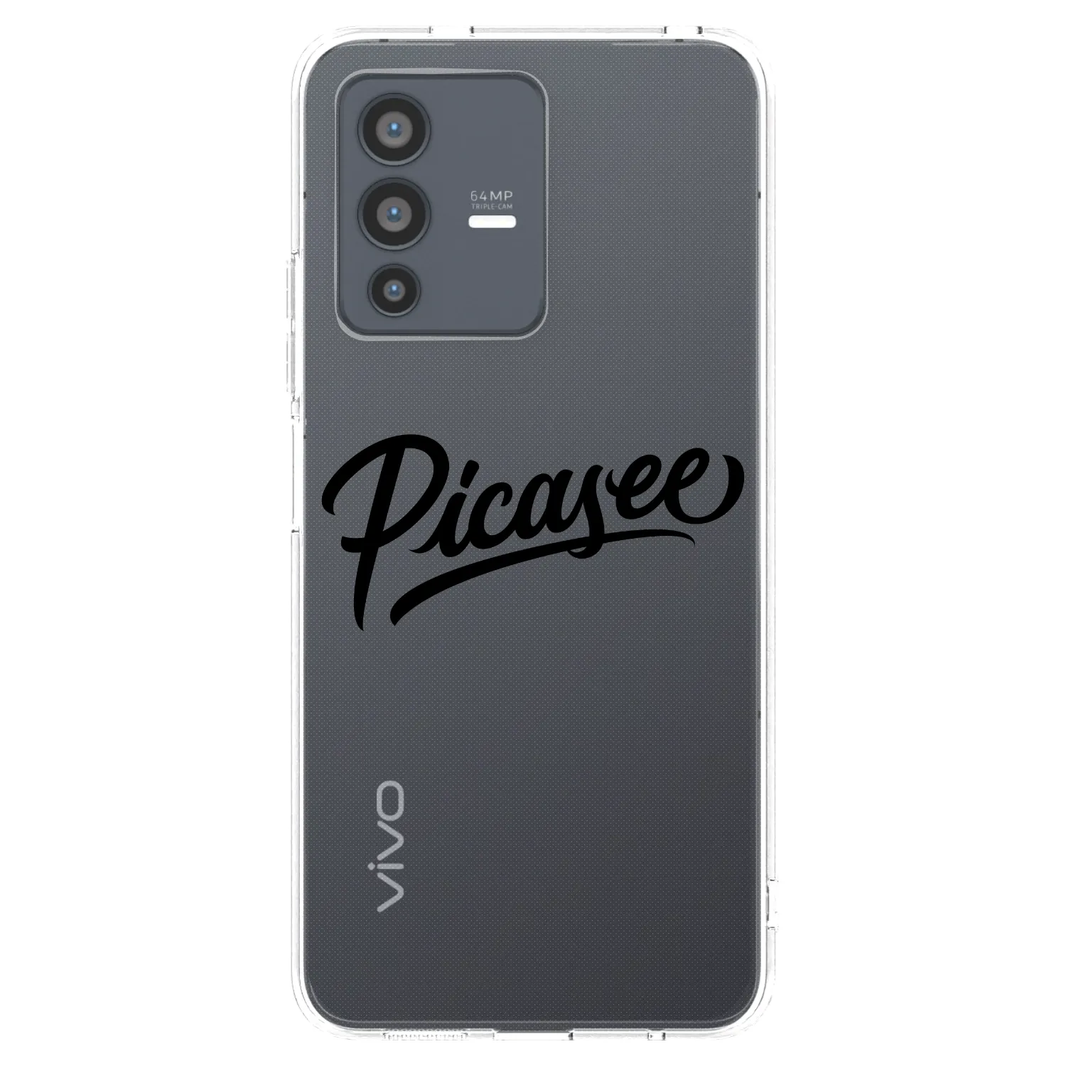 Picasee silikonový průhledný obal pro Vivo V23 5G - Picasee - old logo - black