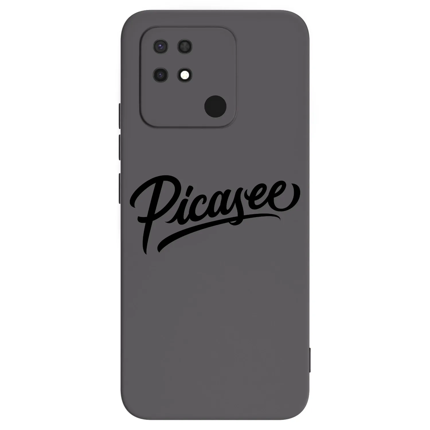 Picasee silikonový černý obal pro Xiaomi Redmi 10C - Picasee - old logo - black