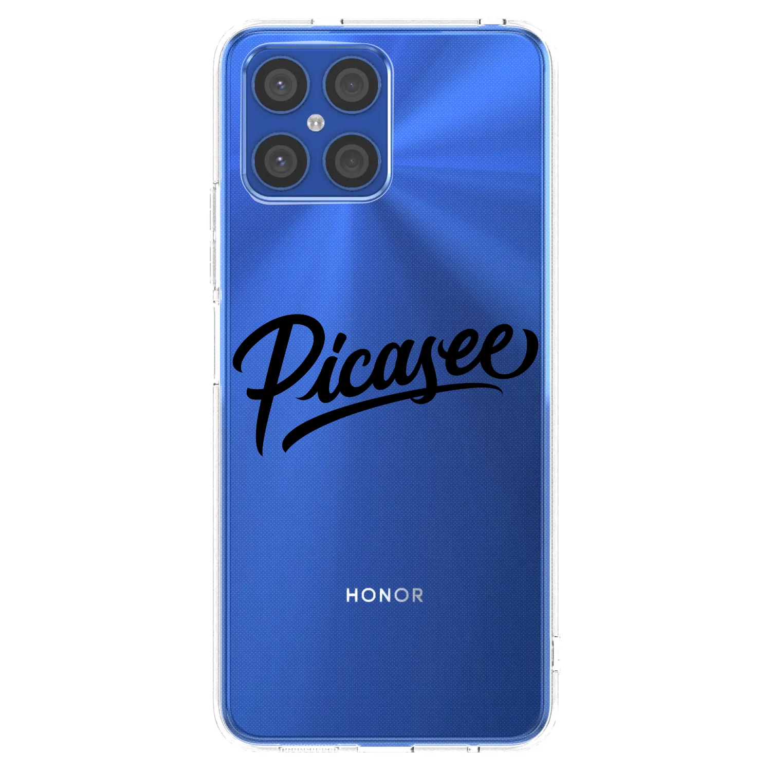 Picasee silikonový průhledný obal pro Honor X8 4G - Picasee - old logo - black