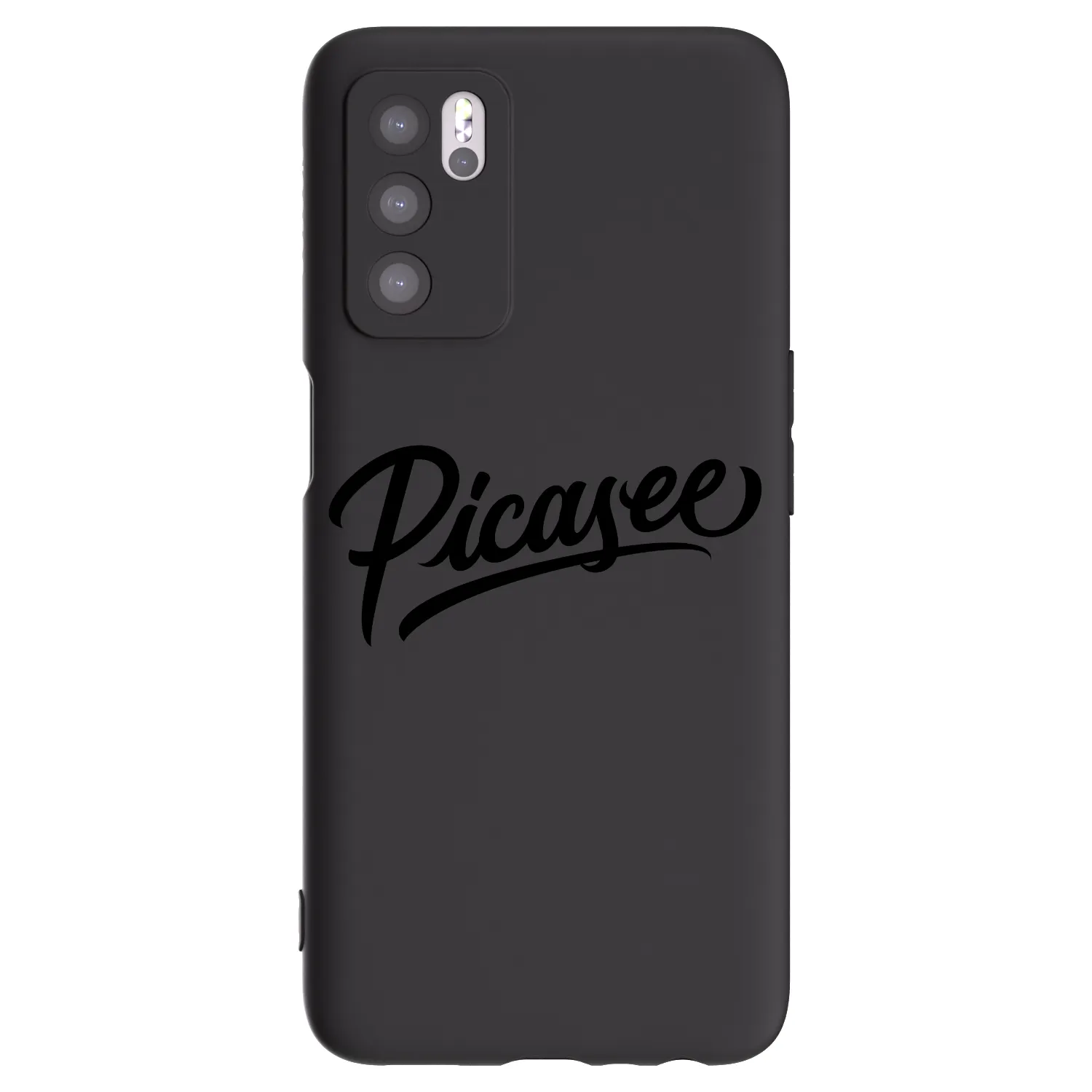 Picasee silikonový černý obal pro OPPO A16s - Picasee - old logo - black