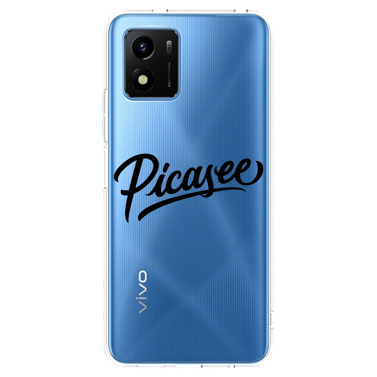 Picasee silikonový průhledný obal pro Vivo Y01 - Picasee - old logo - black