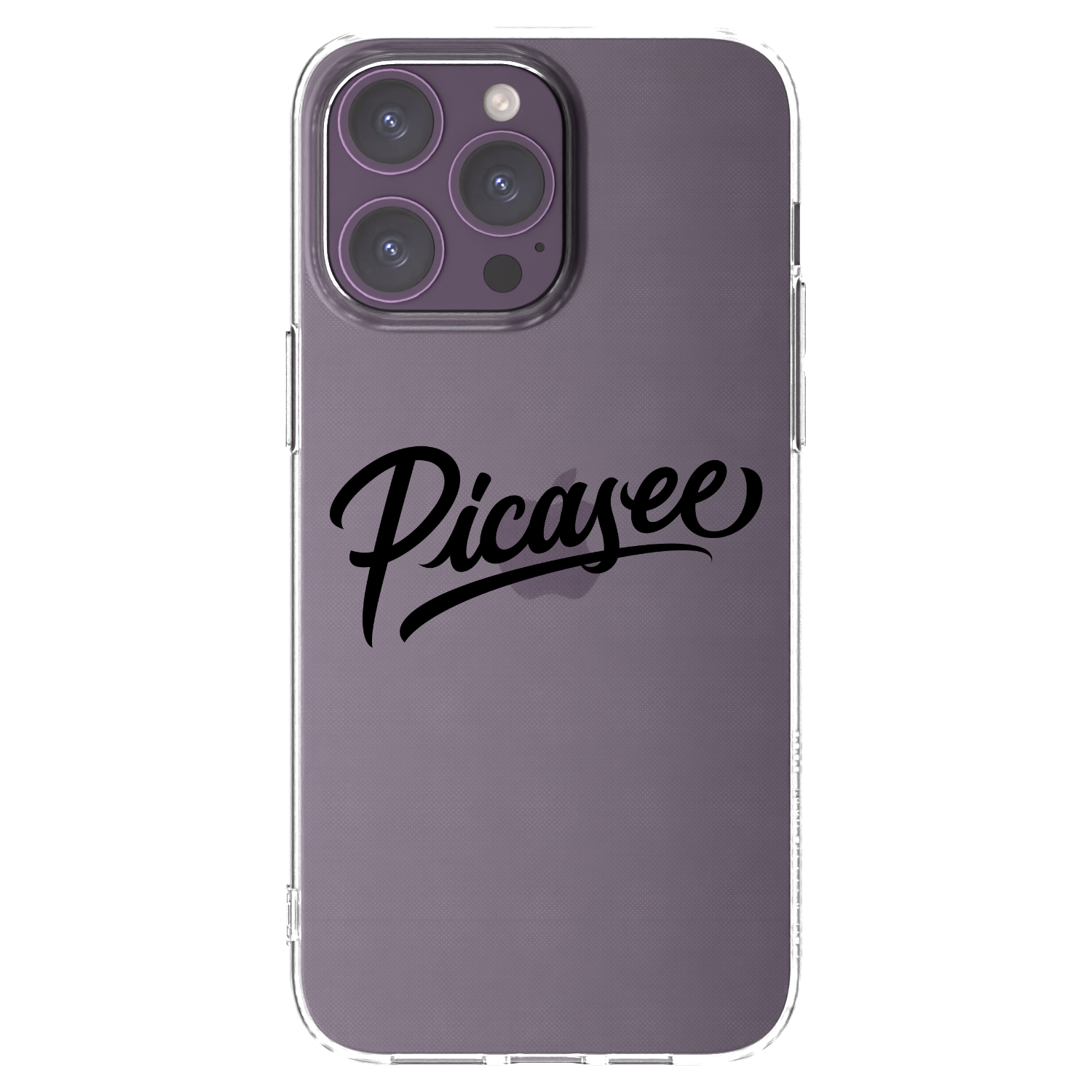 Picasee silikonový průhledný obal pro Apple iPhone 14 Pro Max - Picasee - old logo - black