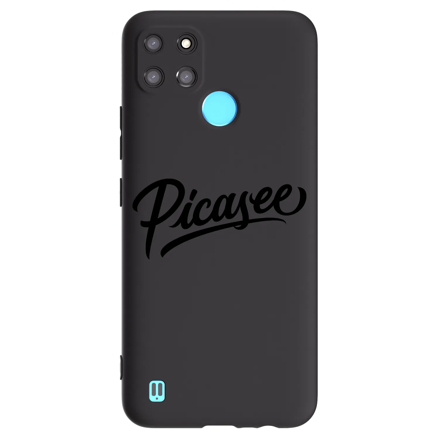 Picasee silikonový černý obal pro Realme C21Y - Picasee - old logo - black
