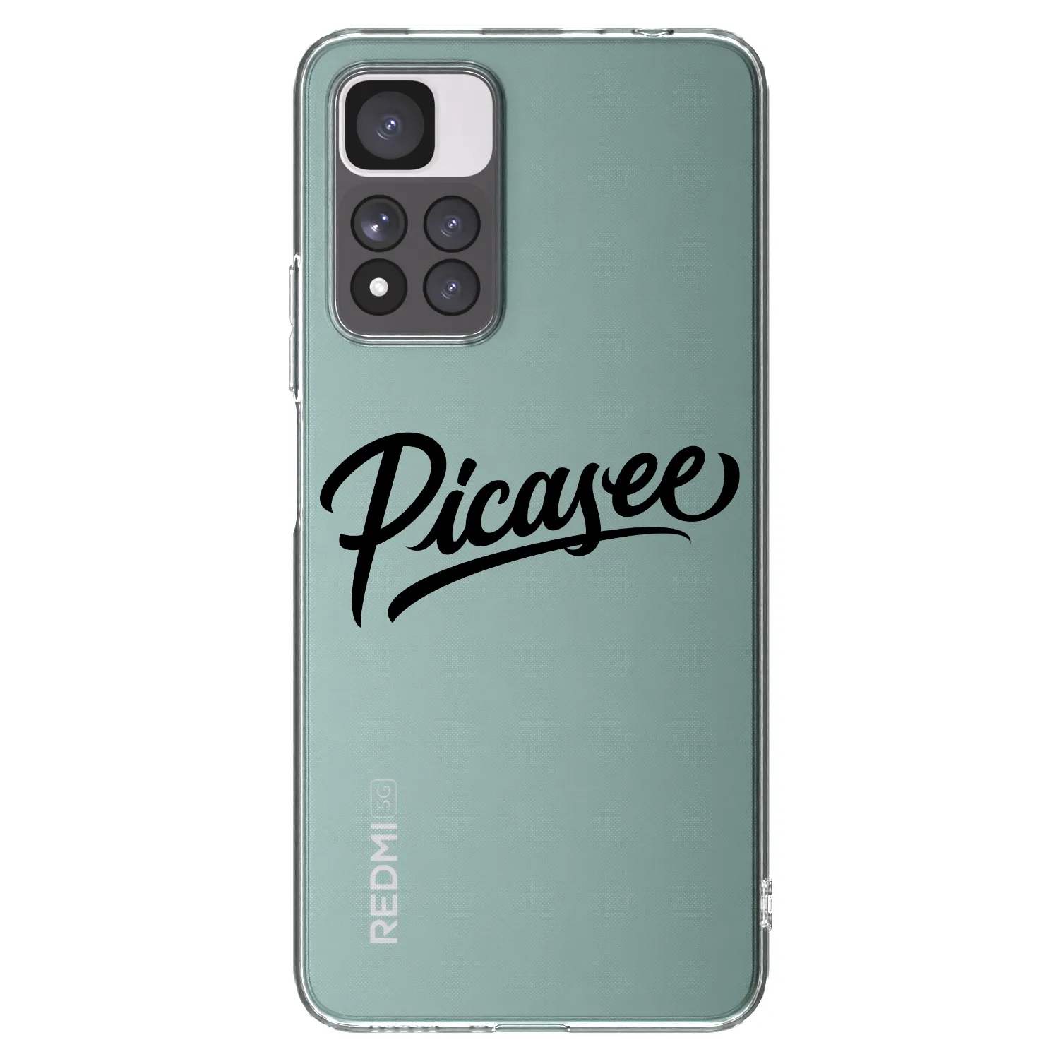 Picasee silikonový průhledný obal pro Xiaomi Redmi Note 11 Pro+ 5G - Picasee - old logo - black