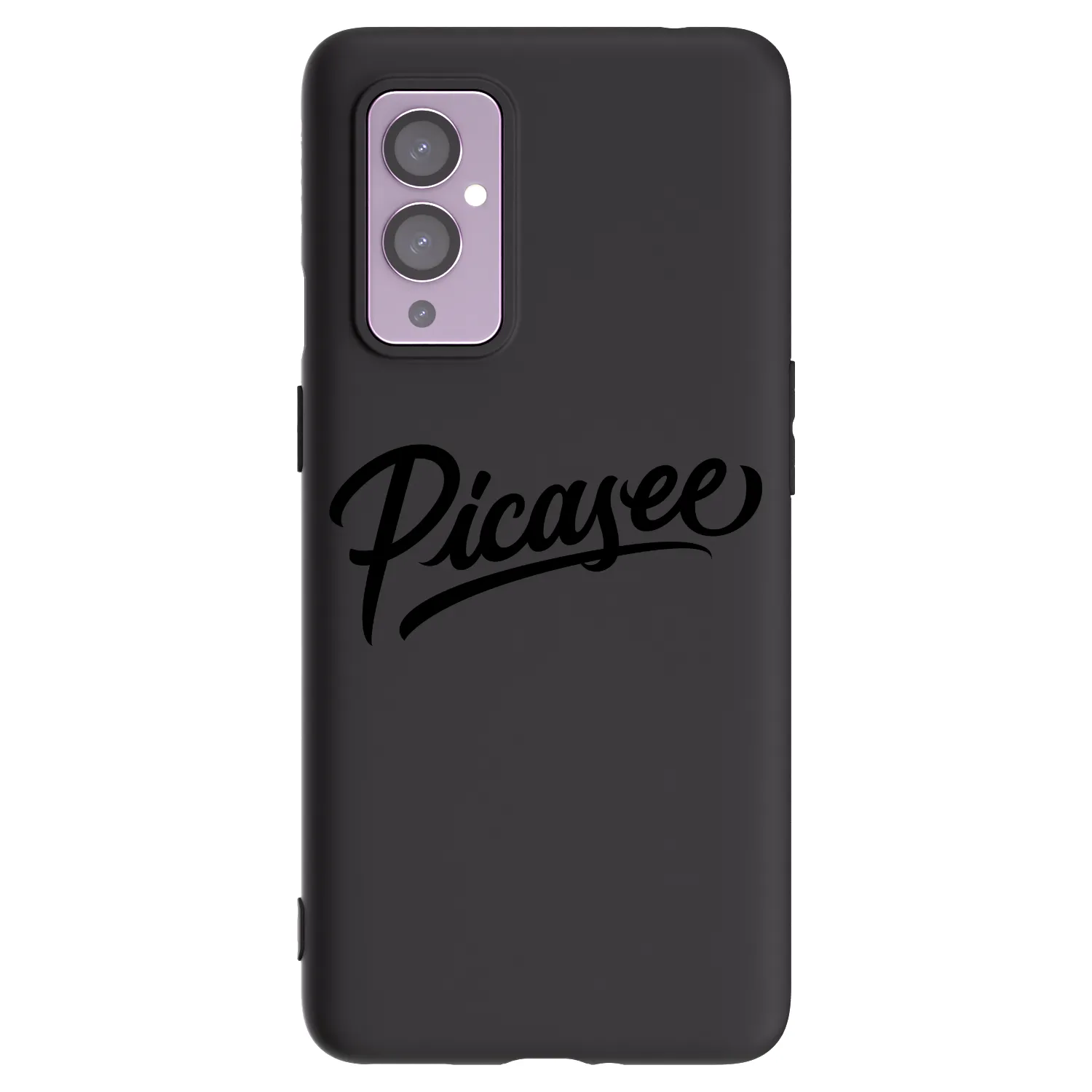 Picasee silikonový černý obal pro OnePlus 9 - Picasee - old logo - black