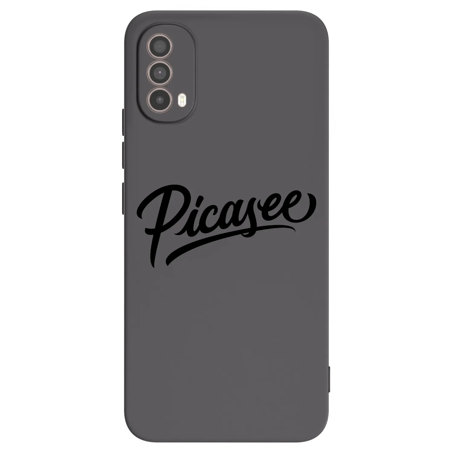 Picasee silikonový černý obal pro Motorola Moto E40 - Picasee - old logo - black